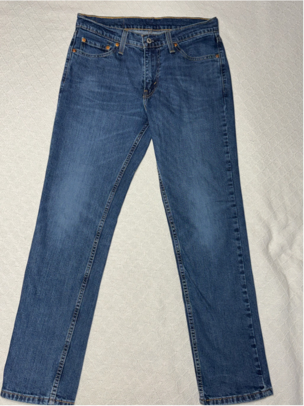 Levi's 511 Slim Fit Jeans Mens 30x30 Medium Wash Denim Stretch EUC Everyday Prep